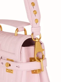 Women Balmain B-Buzz 23 Bag In Grained PB Labyrinth Leather