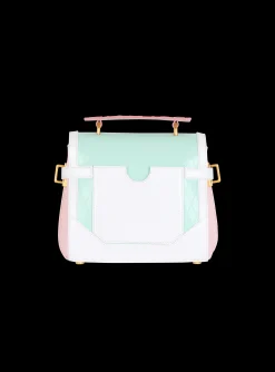 Women Balmain B-Buzz 23 Calfskin And Postcard Patchwork Bag