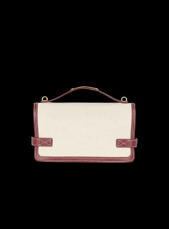 Women Balmain B-Buzz 24 Canvas And Leather Bag