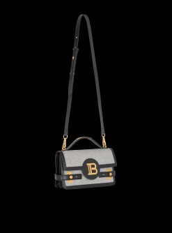 Women Balmain B-Buzz 24 Canvas And Leather Bag