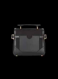 Women Balmain B-Buzz 23 Canvas And Leather Bag