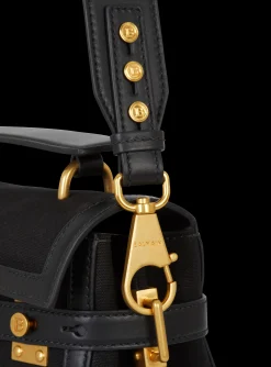 Women Balmain B-Buzz 23 Canvas And Leather Bag