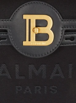 Women Balmain B-Buzz 23 Canvas And Leather Bag