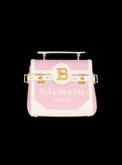 Women Balmain B-Buzz 23 Canvas And Leather Bag