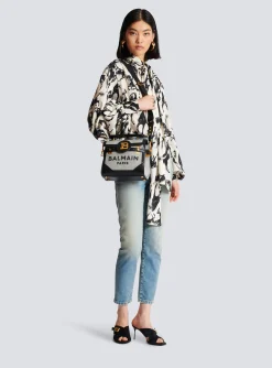 Women Balmain B-Buzz 23 Canvas And Leather Bag