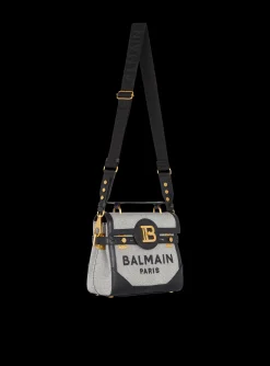 Women Balmain B-Buzz 23 Canvas And Leather Bag
