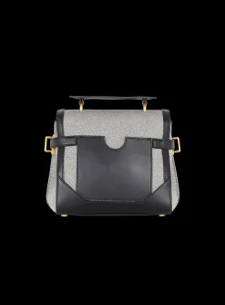 Women Balmain B-Buzz 23 Canvas And Leather Bag