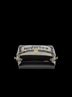 Women Balmain B-Buzz 23 Canvas And Leather Bag