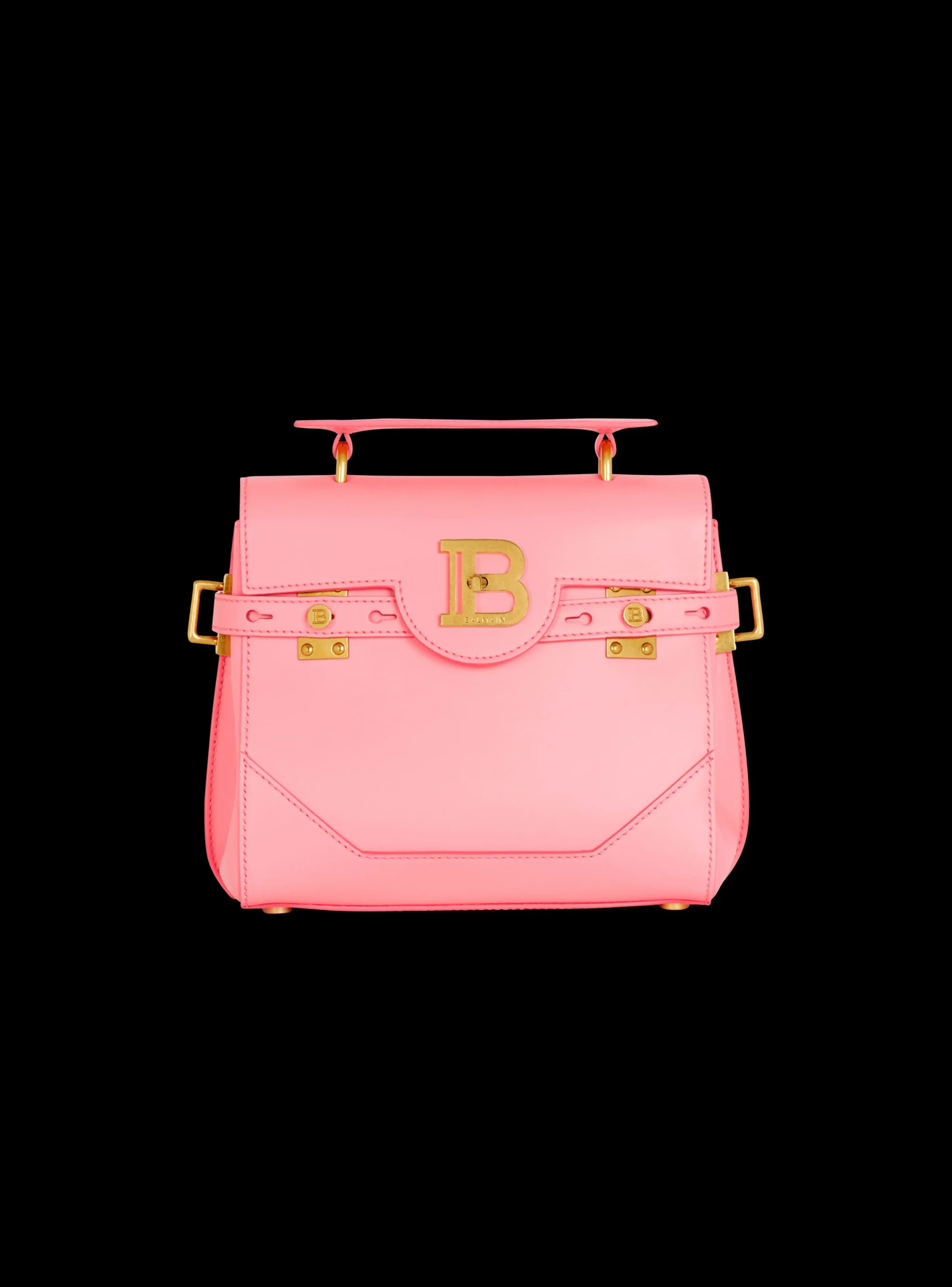 Women Balmain B-Buzz 23 Grained Leather Bag