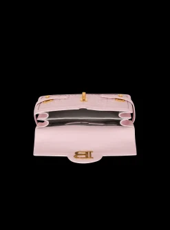Balmain B-Buzz 24 Grained Monogram Leather Shoulder Bag