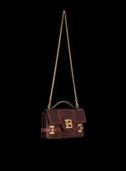 Women Balmain B-Buzz 24 Karung Leather Bag