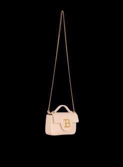 Balmain B-Buzz 17 Mini Bag In Crocodile-embossed Calfskin