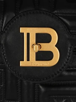 Women Balmain B-Buzz 23 Quilted Leather Bag