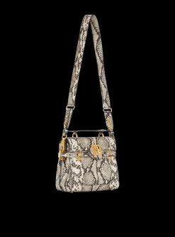 Women Balmain B-Buzz 23 Snakeskin-effect Leather Bag