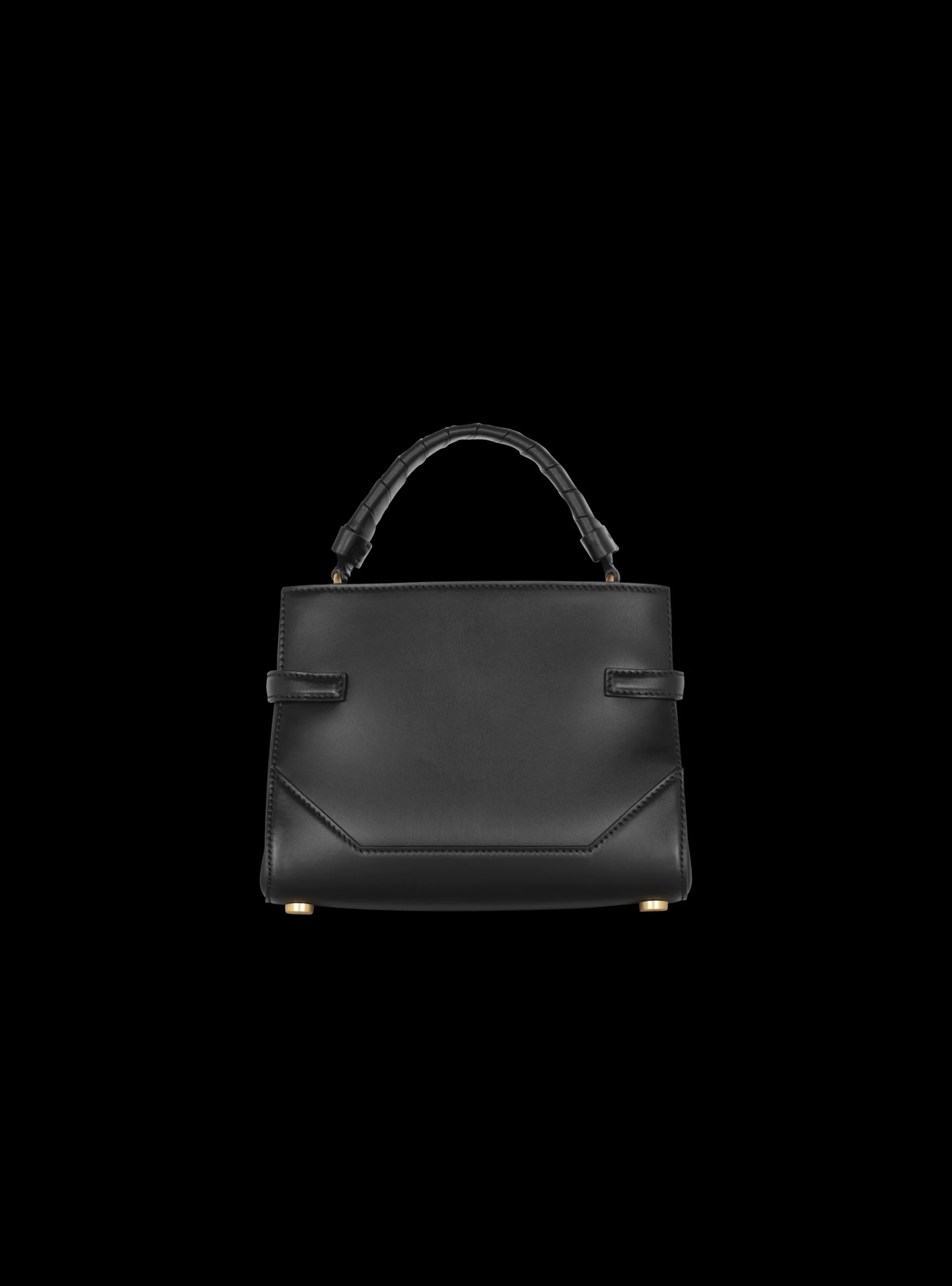 Women Balmain B-Buzz 22 Top Handle Leather Bag