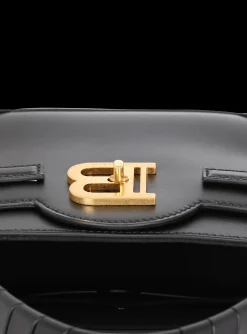 Women Balmain B-Buzz 22 Top Handle Leather Bag