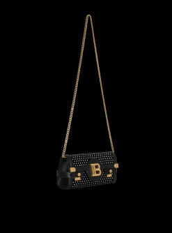Women Balmain B-Buzz 23 Velvet And Crystal Clutch