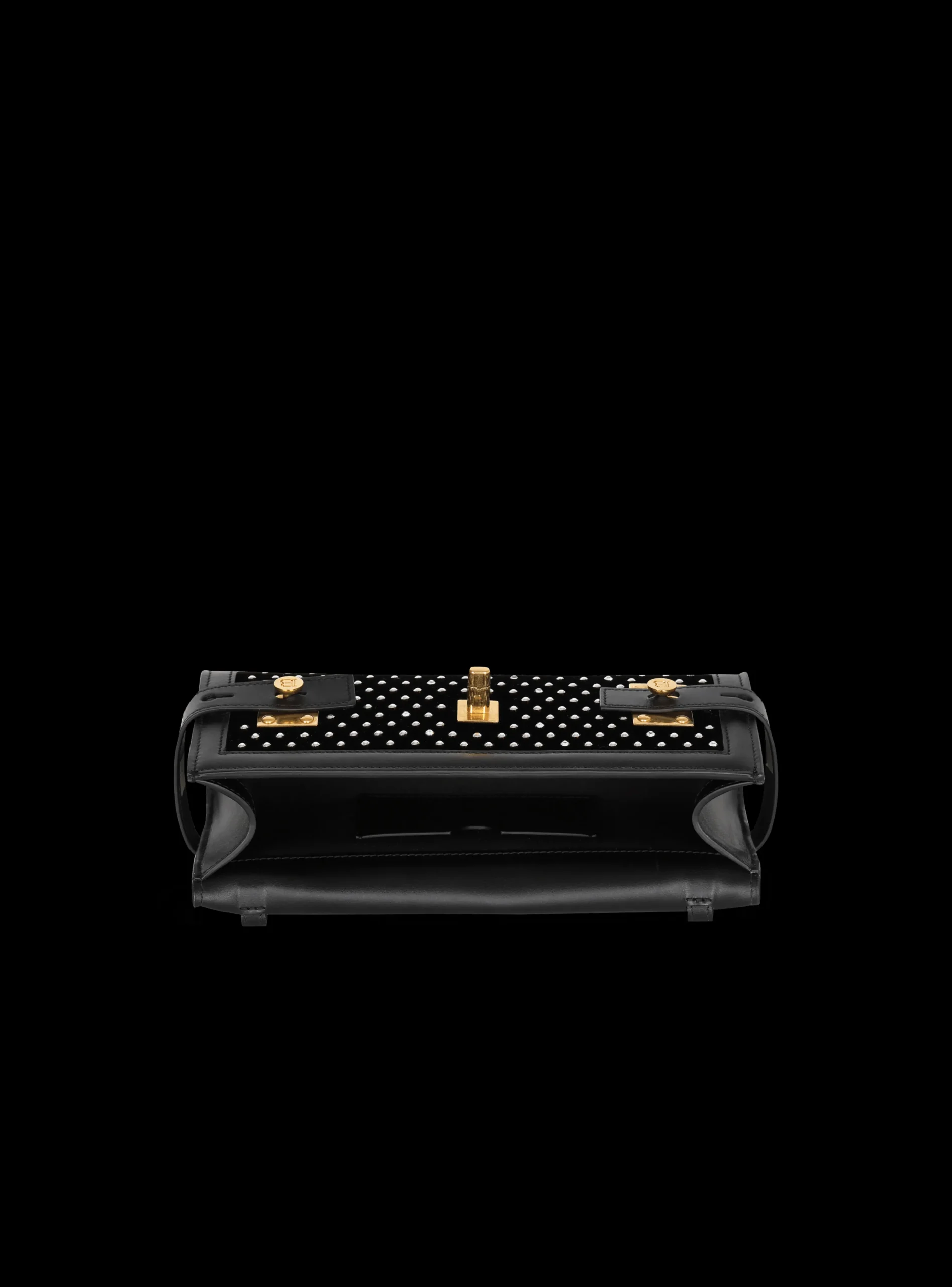 Women Balmain B-Buzz 23 Velvet And Crystal Clutch