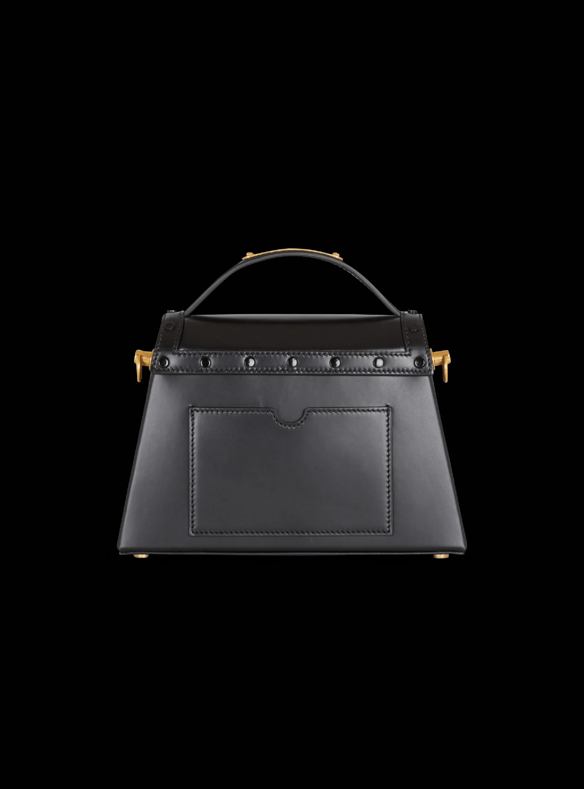 Women Balmain B-Buzz Dynasty Bag In Glazed Leather