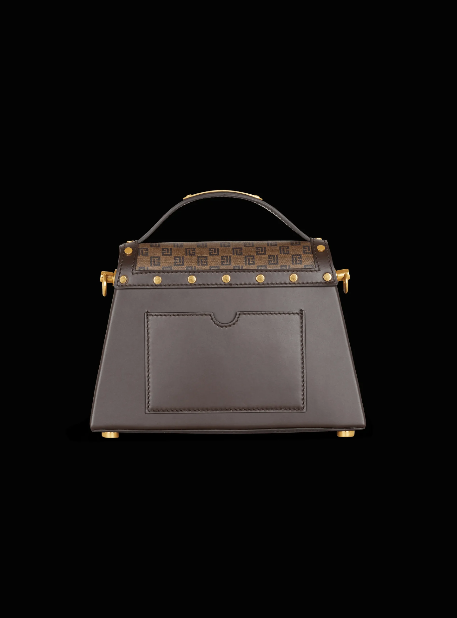 Women Balmain B-Buzz Dynasty Bag In Mini Monogram Canvas