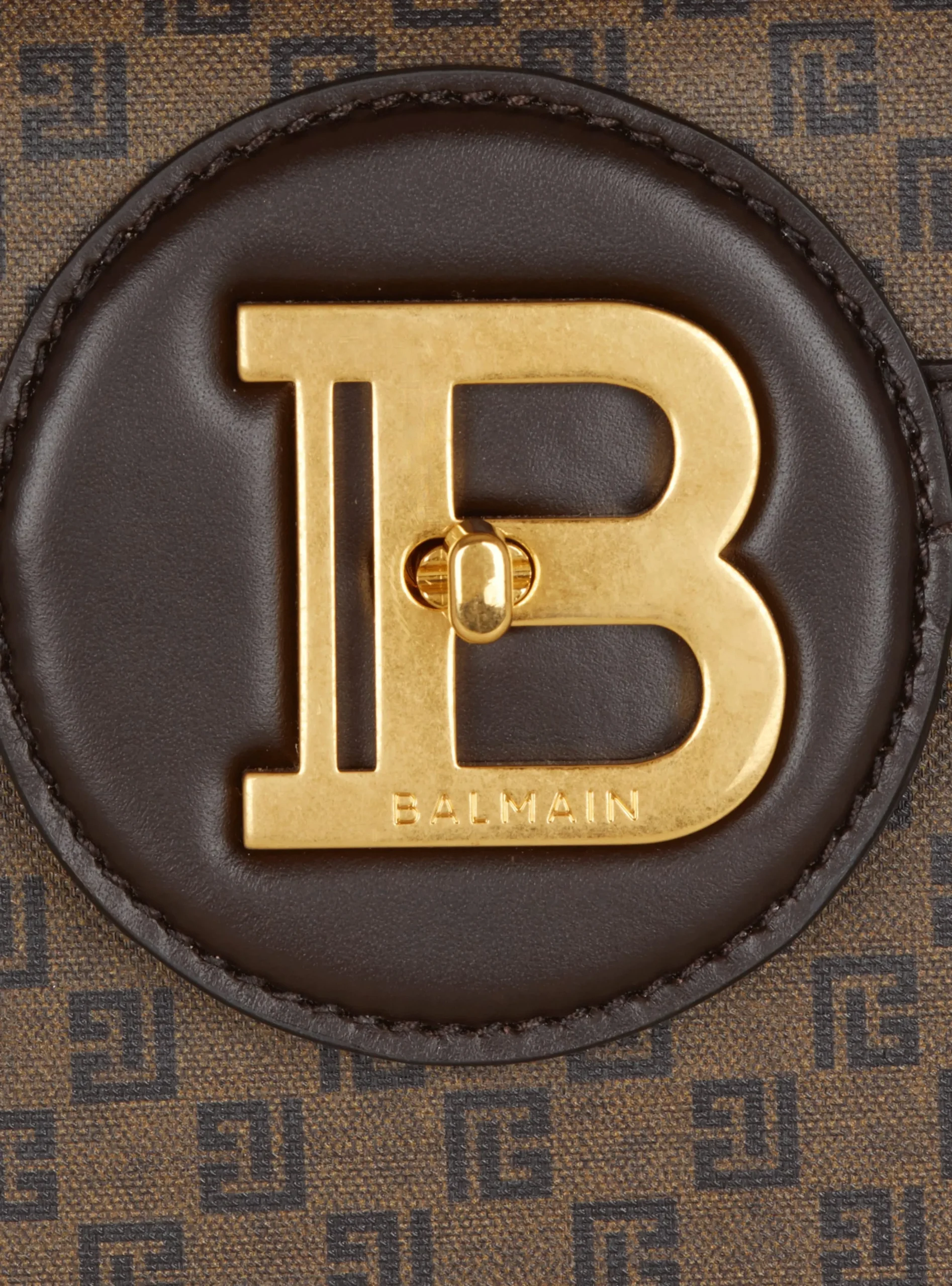 Women Balmain B-Buzz Dynasty Bag In Mini Monogram Canvas