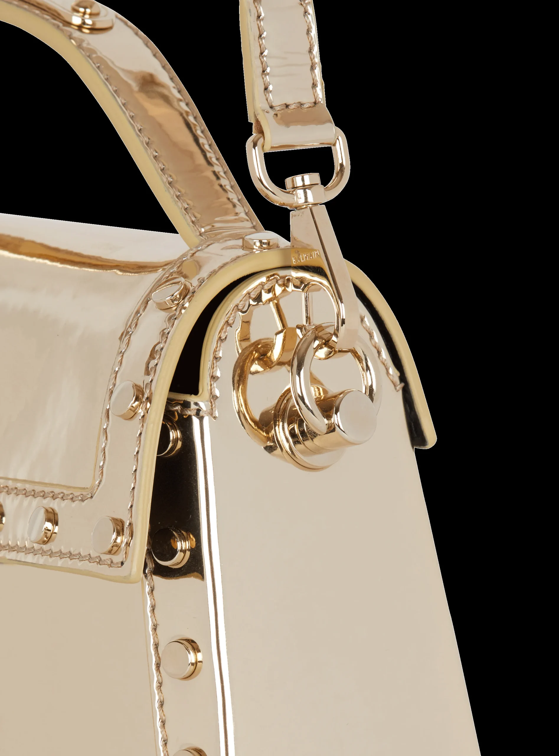 Women Balmain B-Buzz Dynasty Bag In Patent Leather