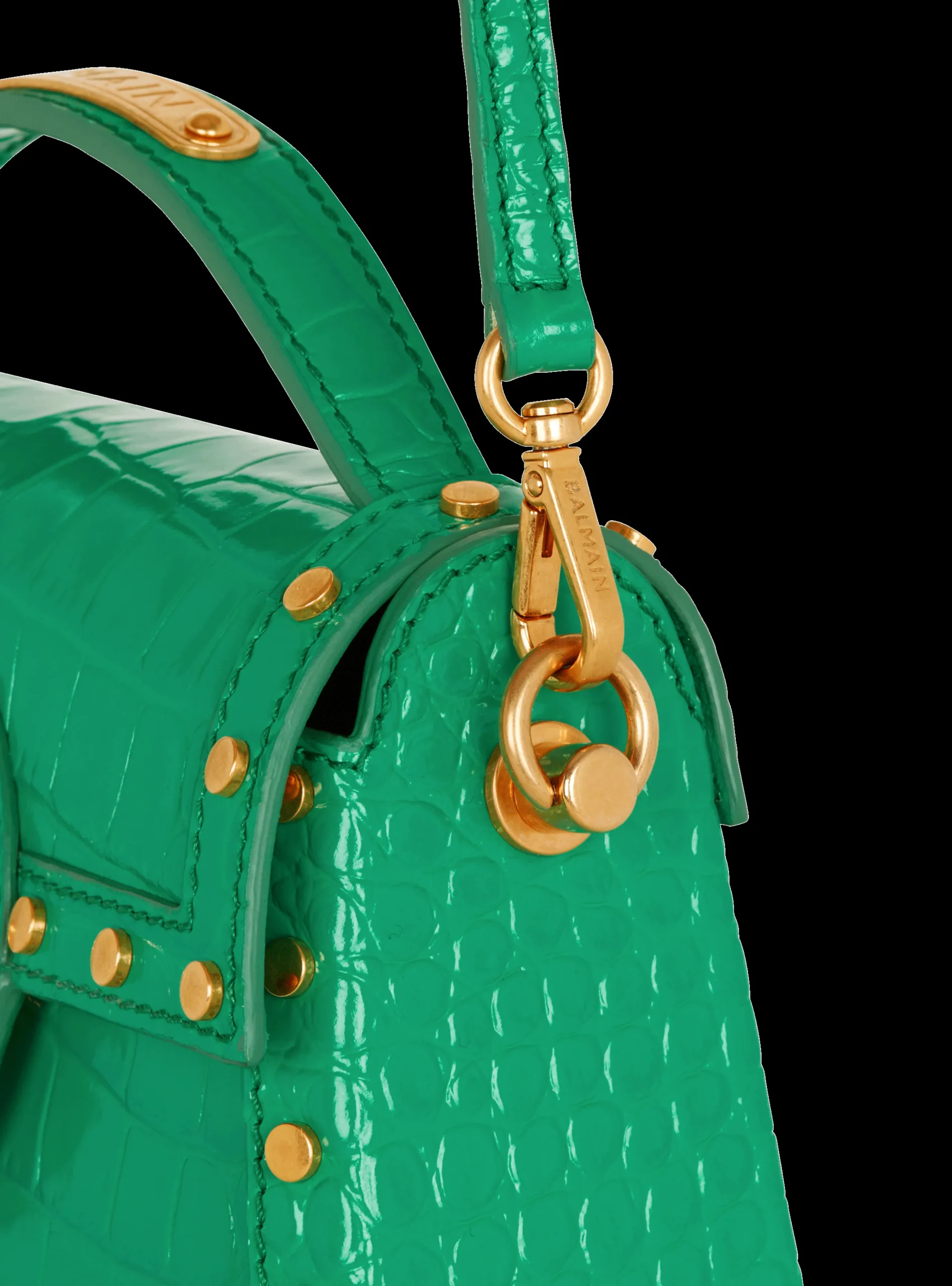 Women Balmain B-Buzz Dynasty Bag In Patent Leather