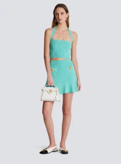 Women Balmain B-Buzz Dynasty Bag In Snakeskin Leather