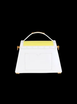 Women Balmain B-Buzz Dynasty Calfskin And Postcard Patchwork Bag