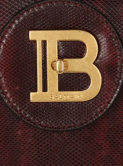 Women Balmain B-Buzz Dynasty Karung Leather Bag