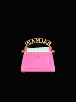 Women Balmain B-Buzz Dynasty Small Bag In Printed Calfskin