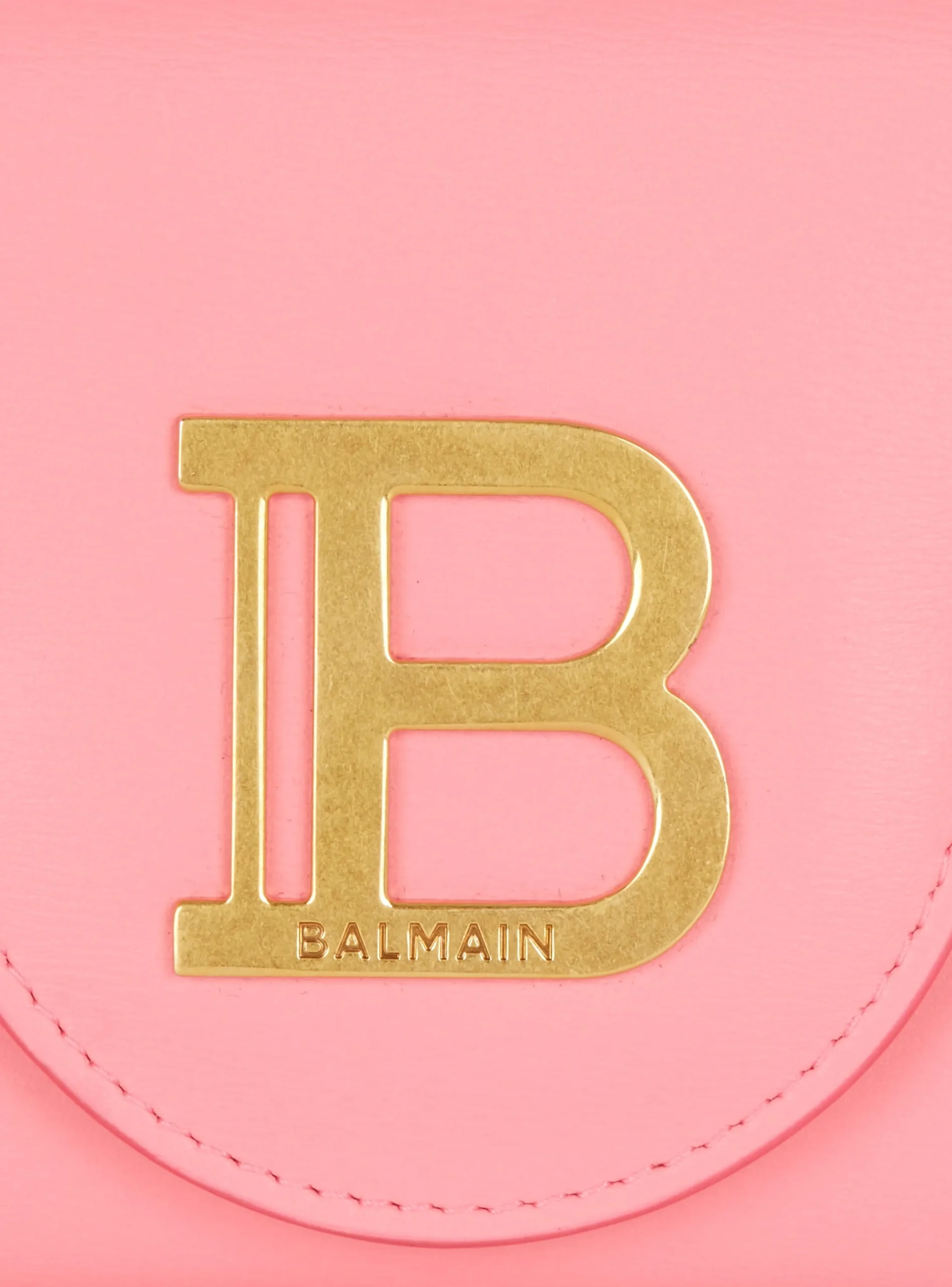 Women Balmain B-Buzz Grained Leather Wallet