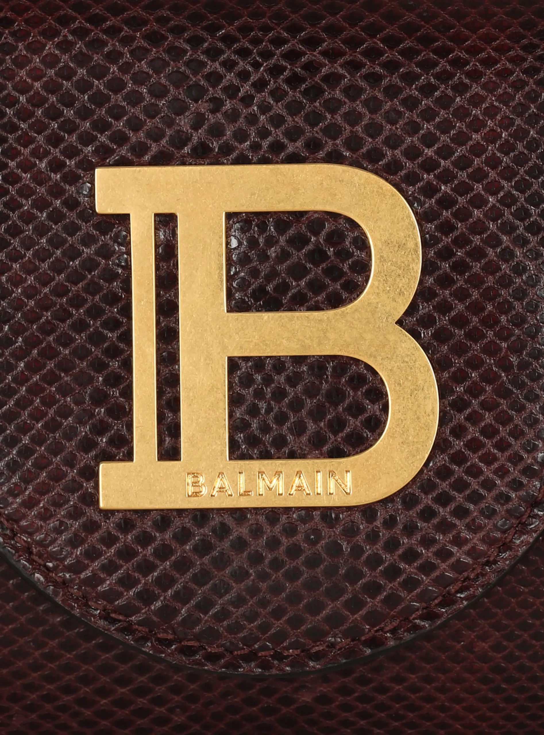 Women Balmain B-Buzz Karung Leather Wallet