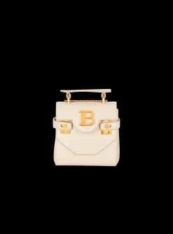 Women Balmain B-Buzz Mini 12 Leather Bag