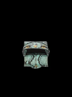 Women Balmain B-Buzz Mini 12 Snakeskin-effect Leather Mini Bag