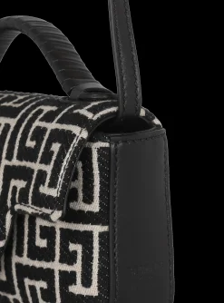 Women Balmain B-Buzz Mini Monogrammed Jacquard Bag