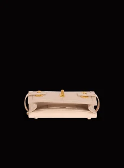 Balmain B-Buzz Pouch 23 In Crocodile-embossed Calfskin