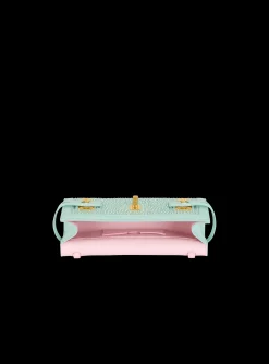 Balmain B-Buzz Pouch 23 In Suede And Rhinestones