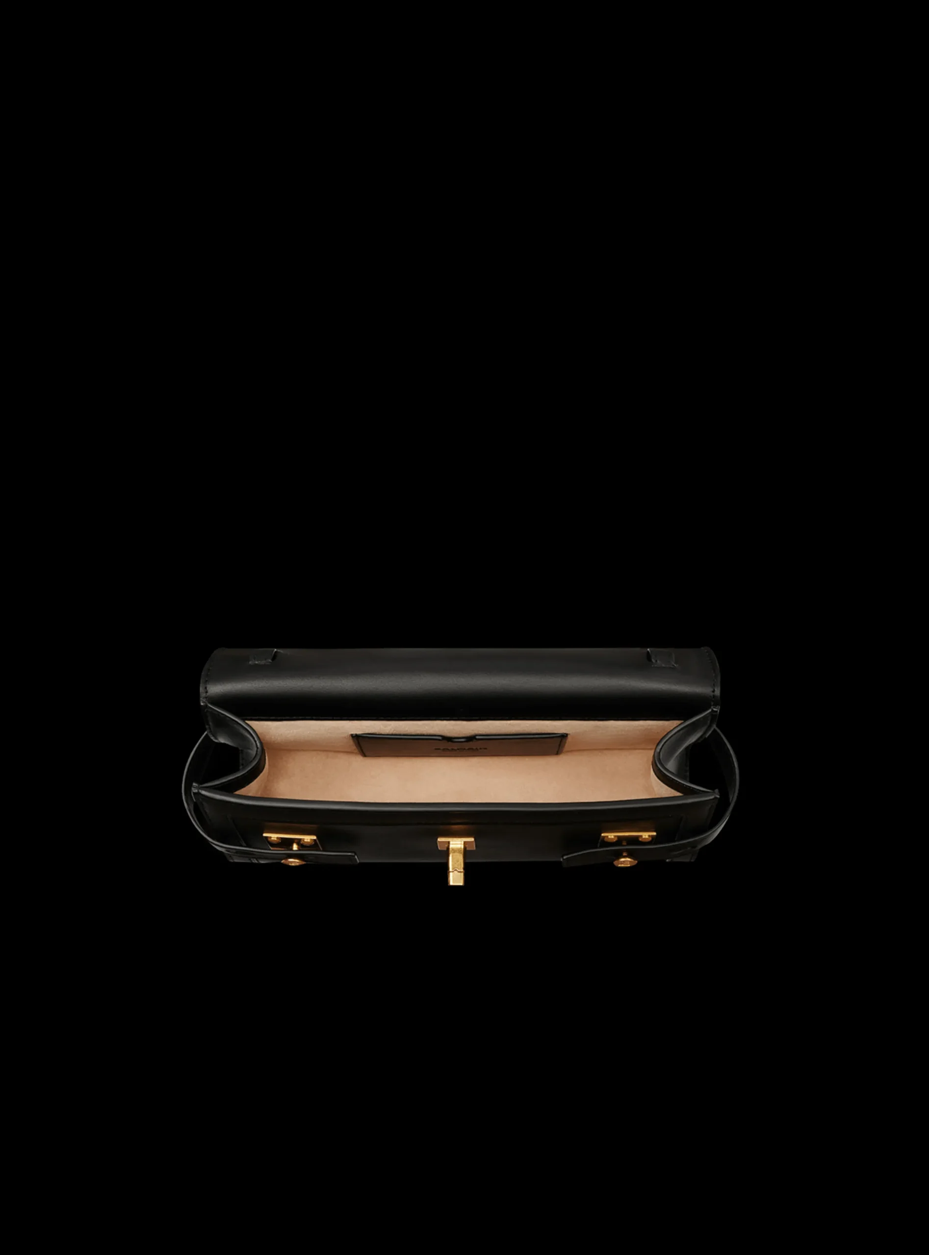 Women Balmain B-Buzz Pouch 23 Leather Clutch