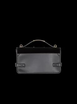 Women Balmain B-Buzz Shoulder 24 Bag In Embroidered Velvet
