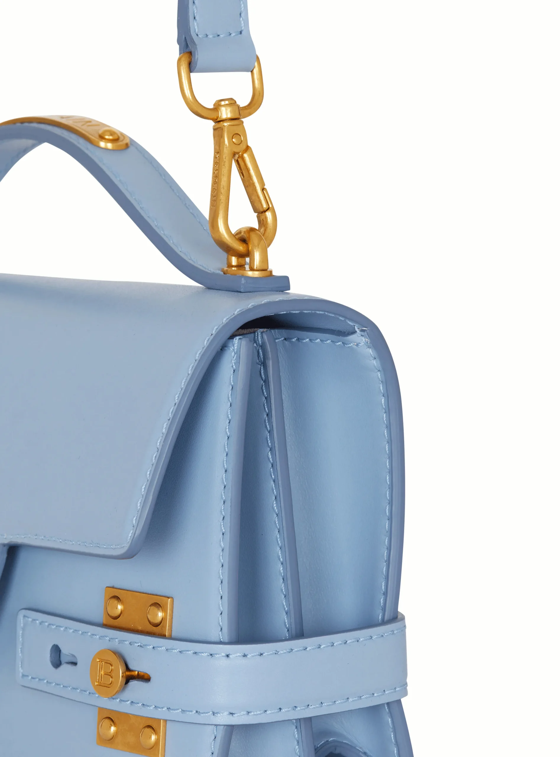 Women Balmain B-Buzz Shoulder 24 Calfskin Bag