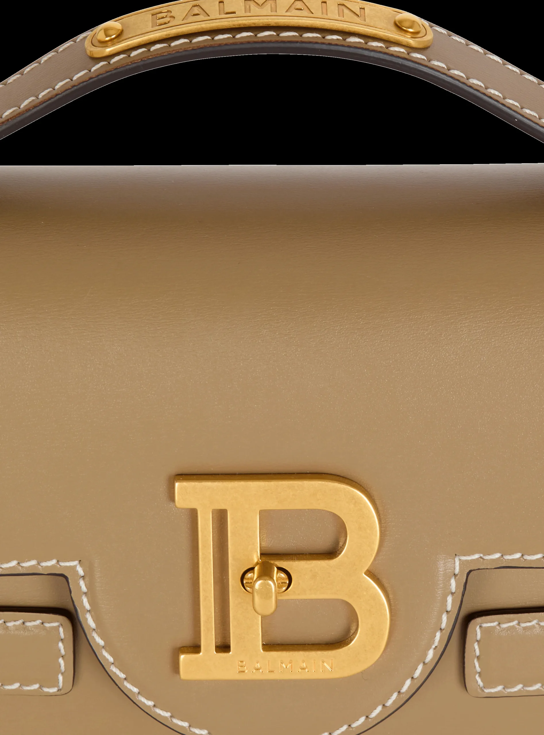 Women Balmain B-Buzz Shoulder 24 Calfskin Bag