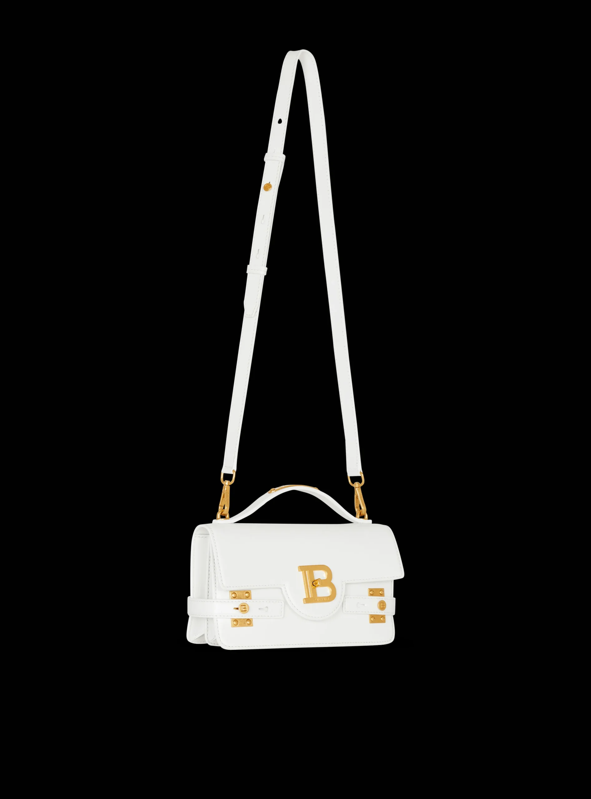 Women Balmain B-Buzz Shoulder 24 Calfskin Bag
