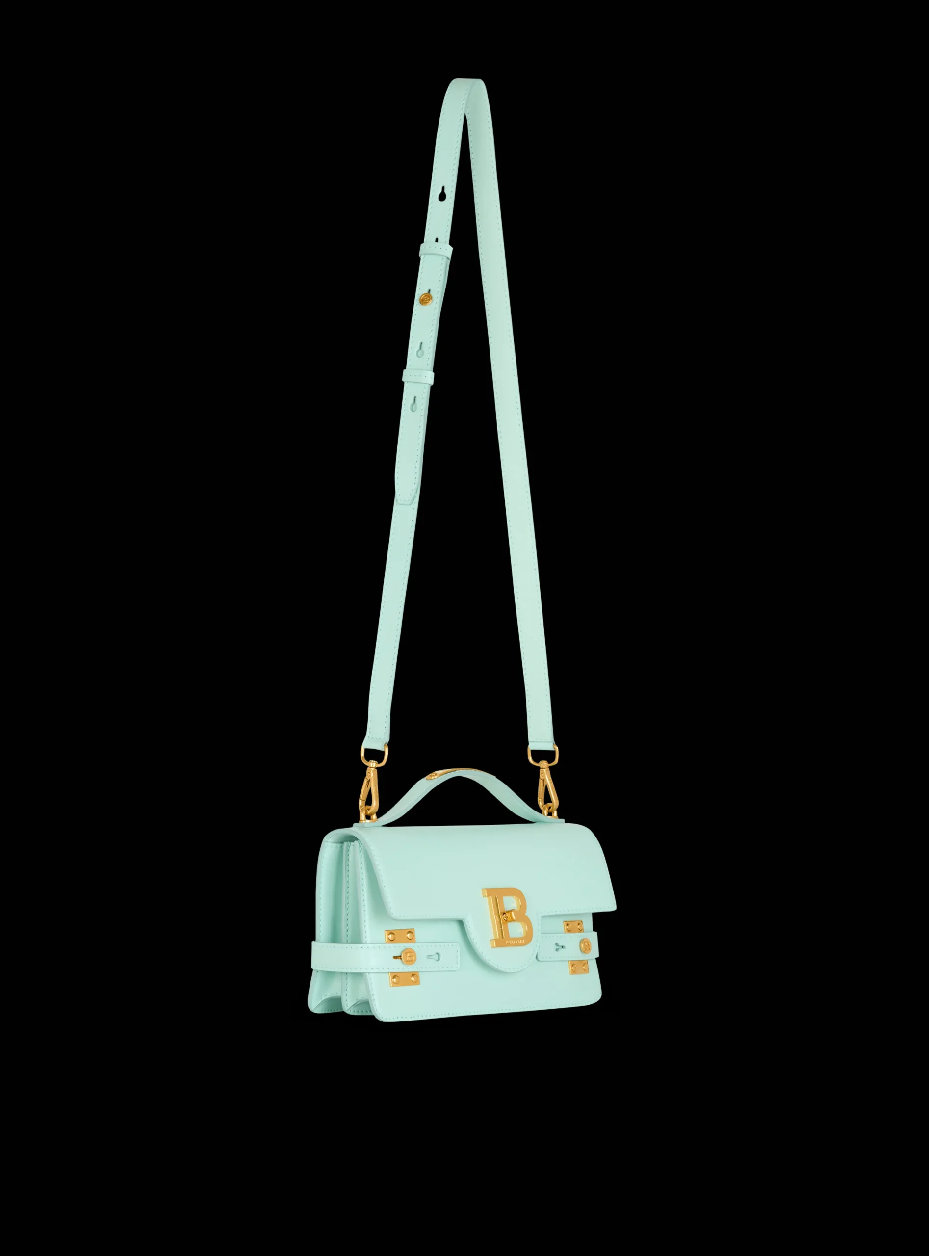 Women Balmain B-Buzz Shoulder 24 Calfskin Bag