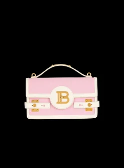 Women Balmain B-Buzz Shoulder 24 Canvas And Leather Bag