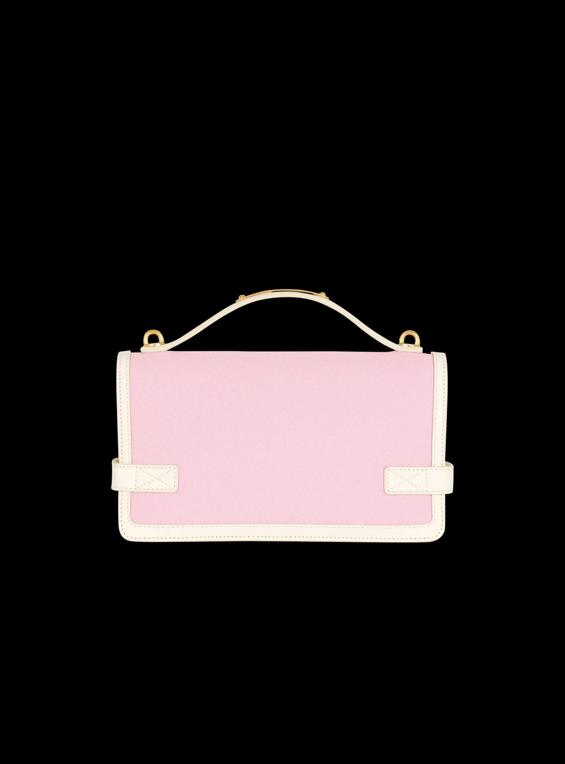 Women Balmain B-Buzz Shoulder 24 Canvas And Leather Bag