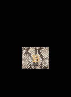 Women Balmain B-Buzz Snakeskin-effect Leather Purse