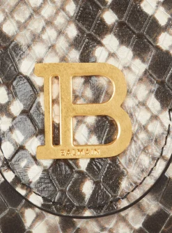 Women Balmain B-Buzz Snakeskin-effect Leather Purse