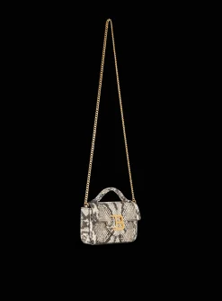 Women Balmain B-Buzz Snakeskin-effect Leather Mini Bag