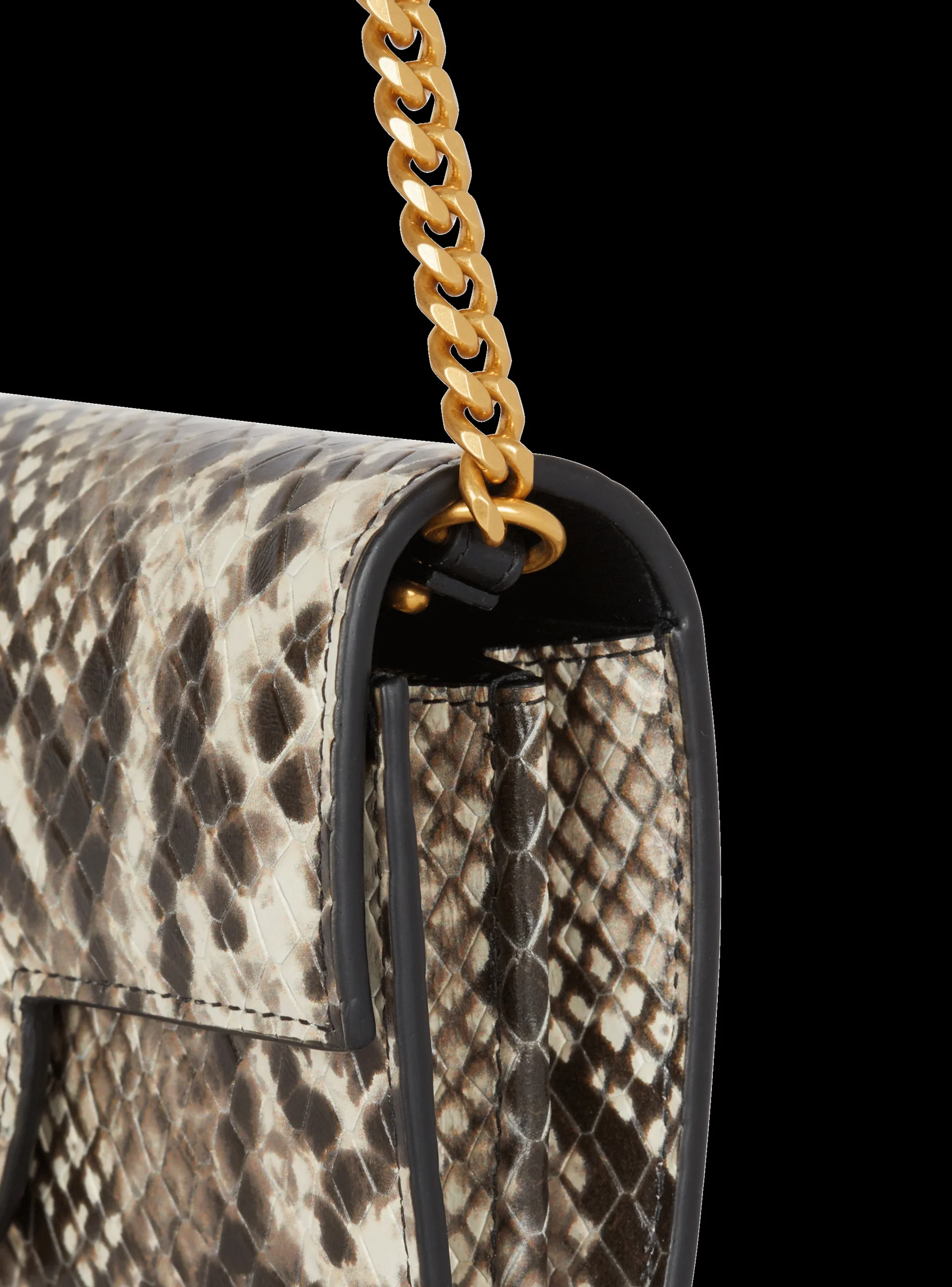 Women Balmain B-Buzz Snakeskin-effect Leather Wallet